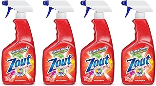 Laundry Stain Remover Spray,Triple Enzyme Formula Removes the Toughest Stains,Made in the USA,22 Ounce Bottles,(Pack of 4)